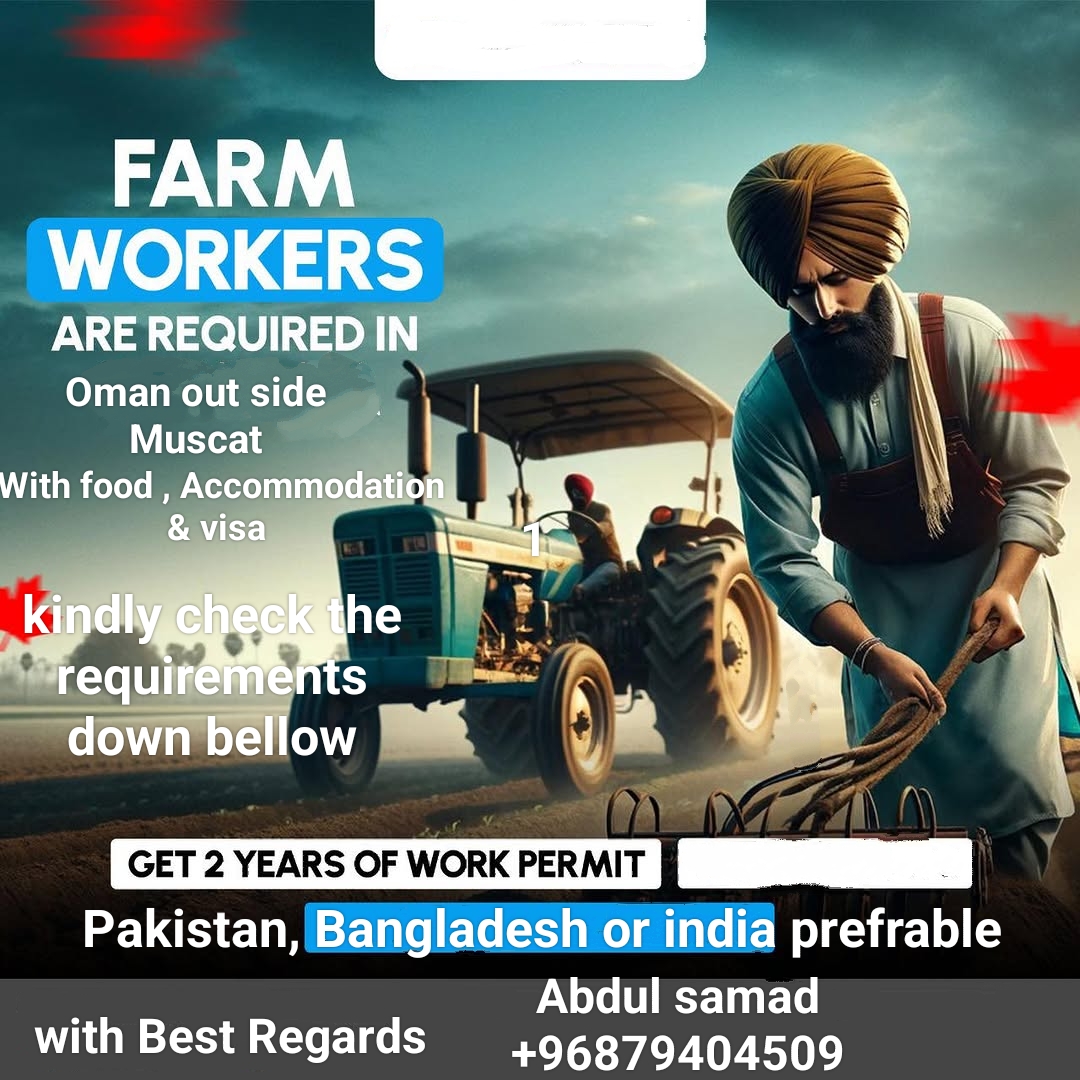 Workers for farm 