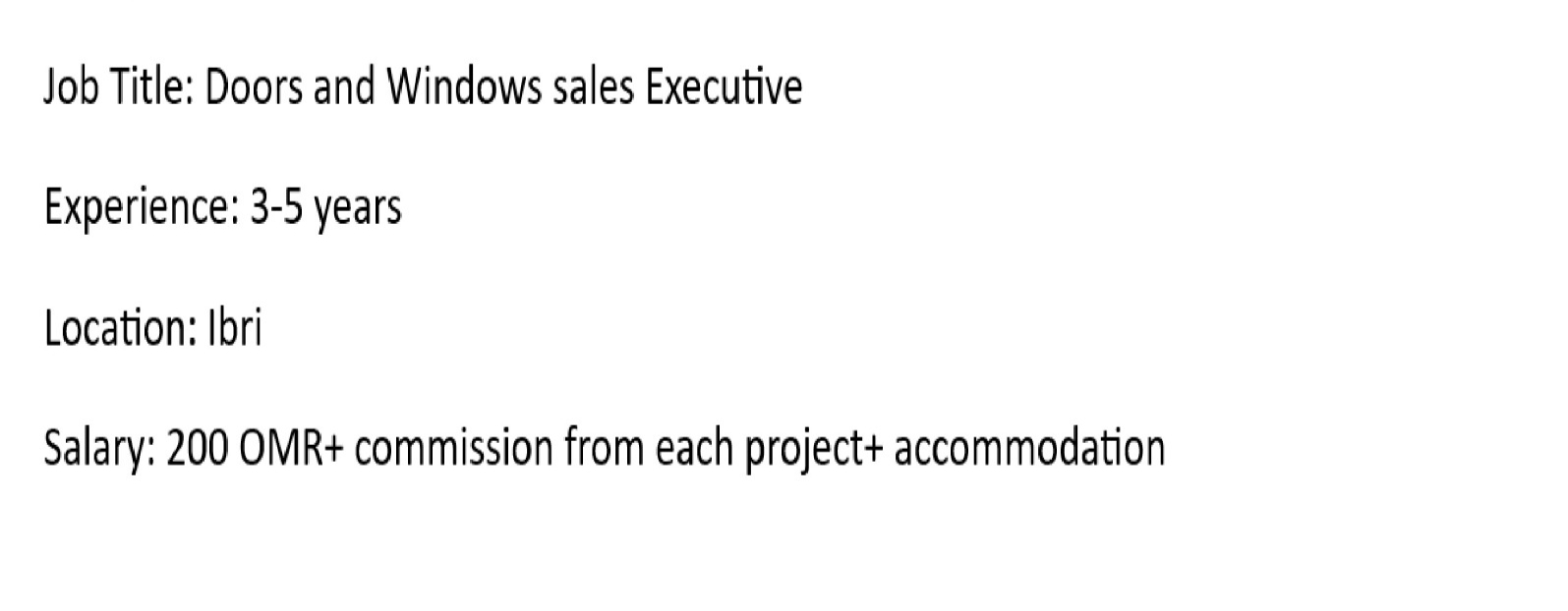 Sales executive 