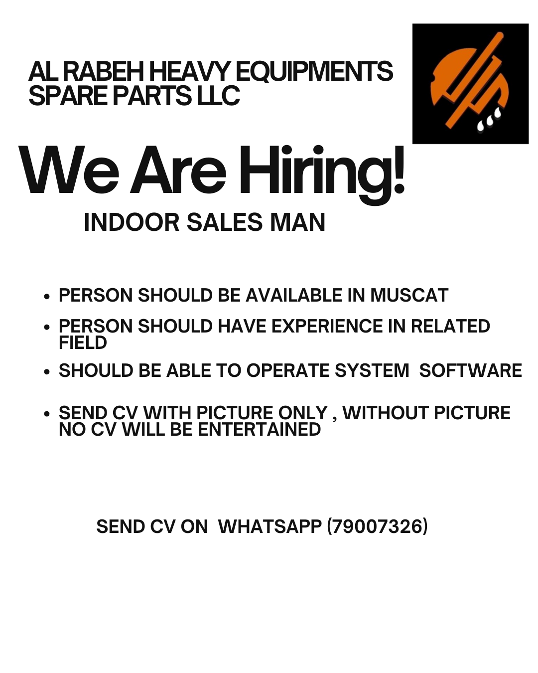 INDOOR SALES MAN
