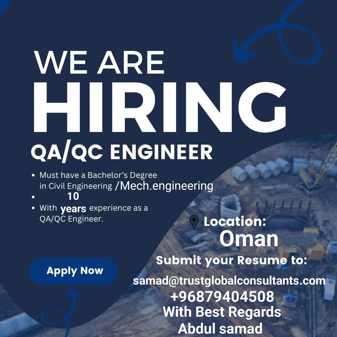 Q/A Q/C engineer civil / mechanical