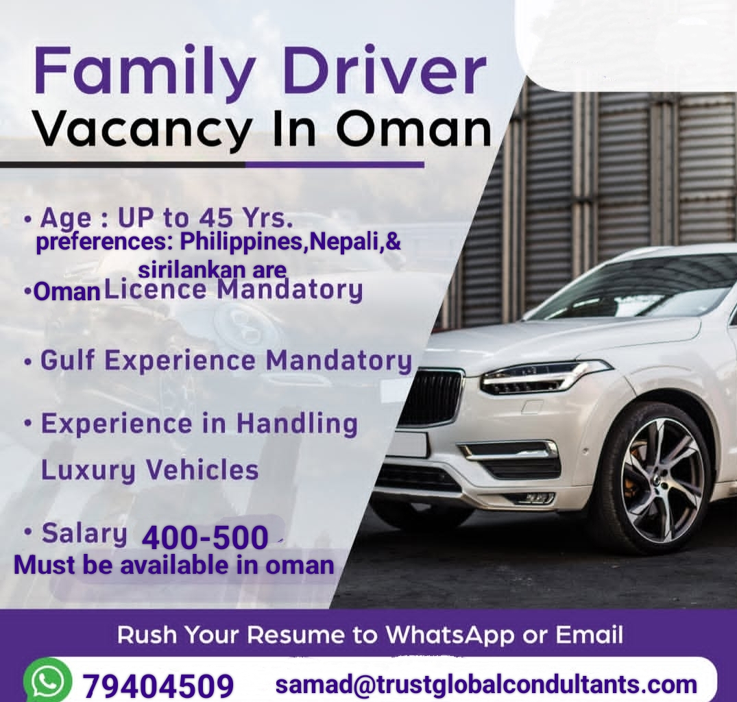 House driver for vip family 
