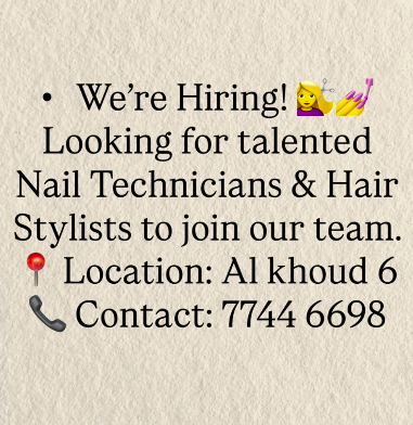 Nail technicians and Hair stylists