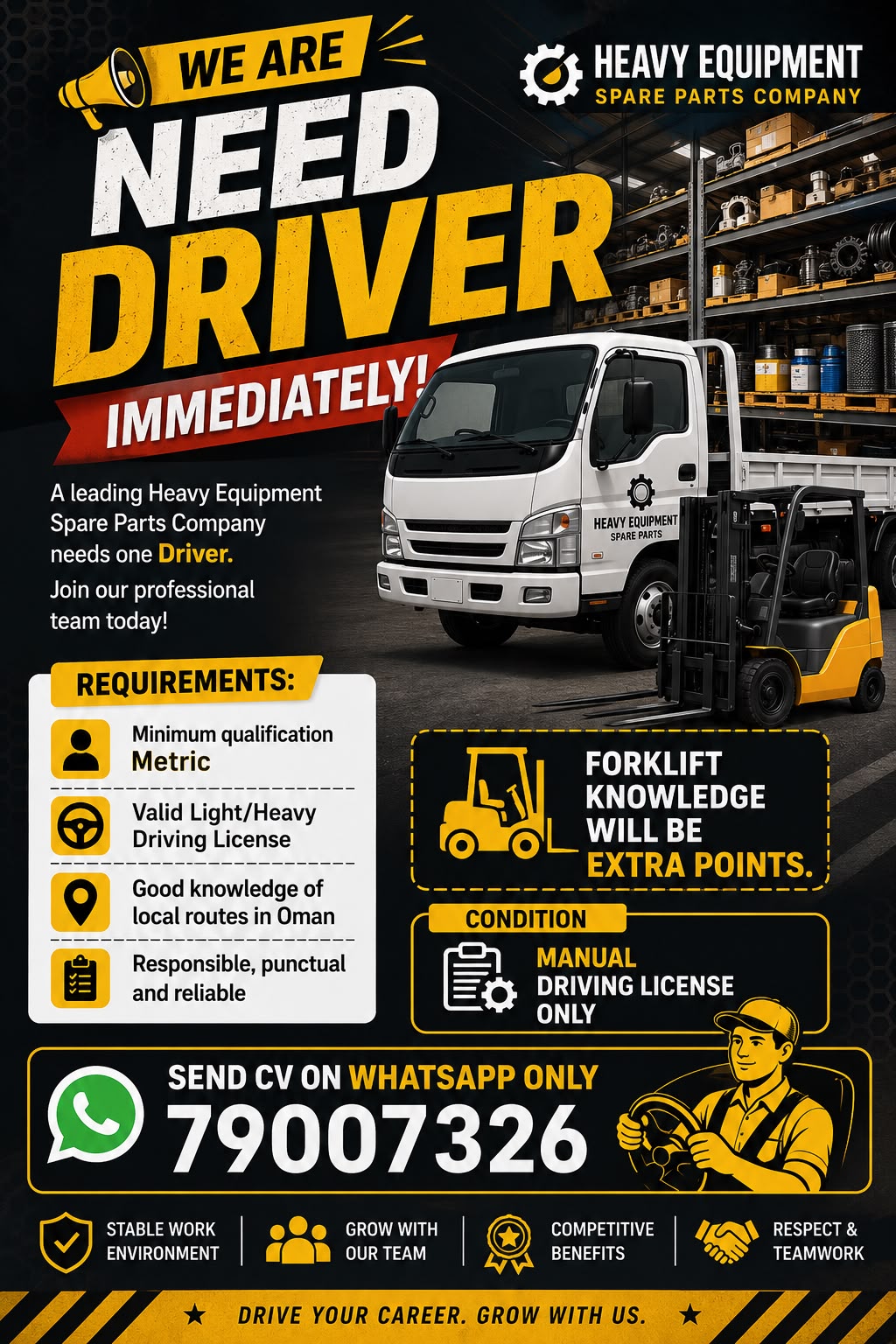 DRIVER REQUIRED