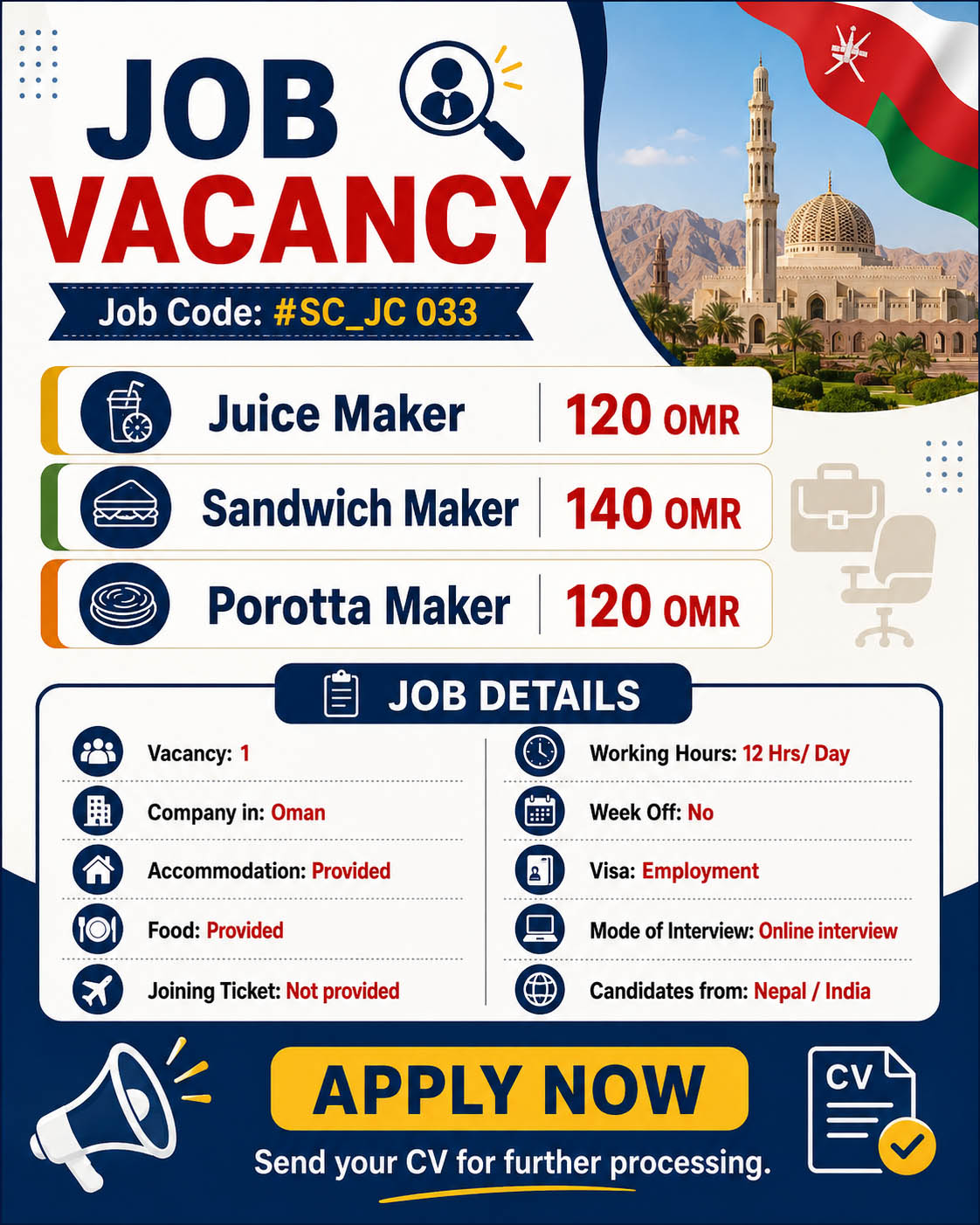 Juice Maker 1 No , Sandwich Maker 1 No, Parotta Maker 1 No