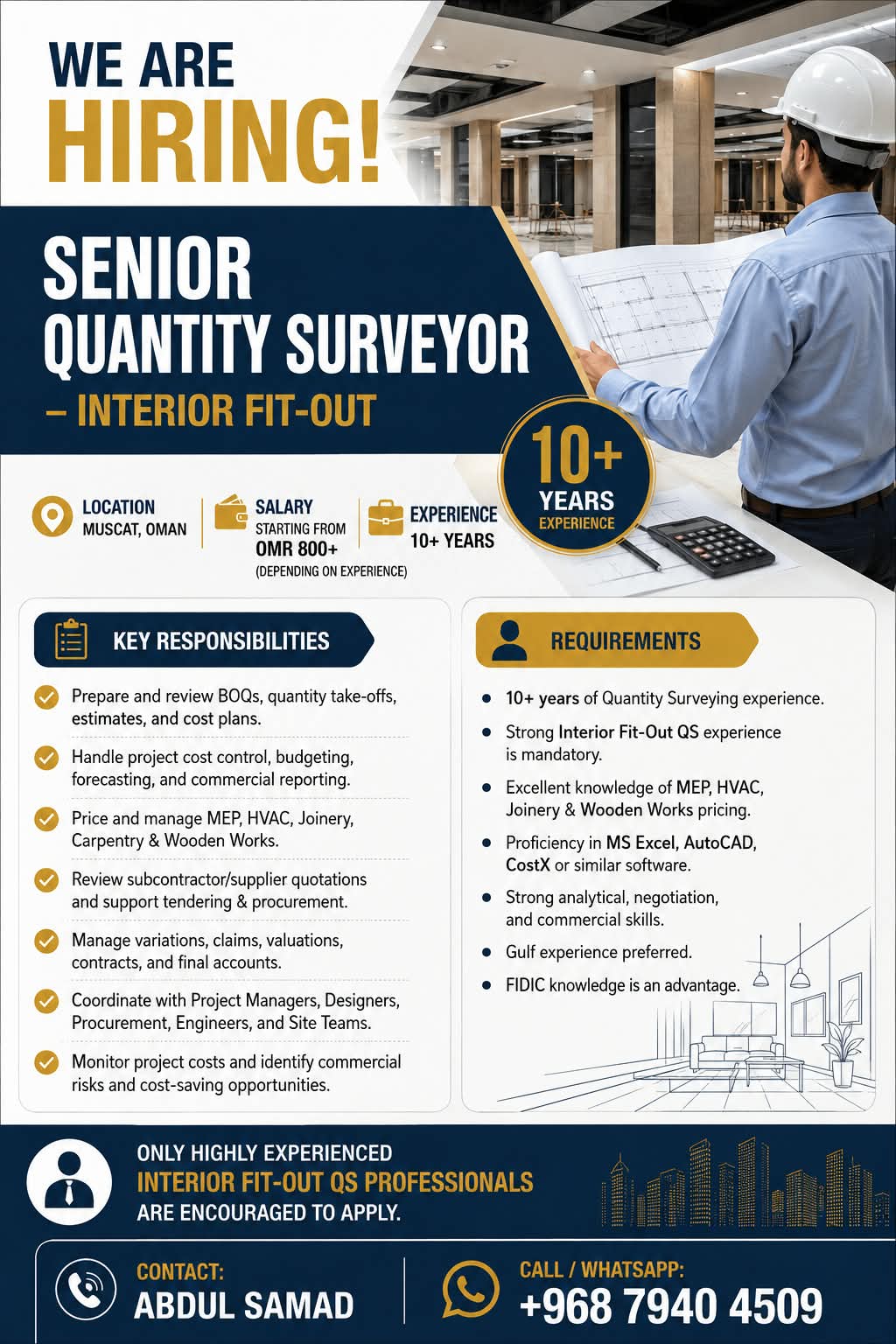 Quantity surveyor 