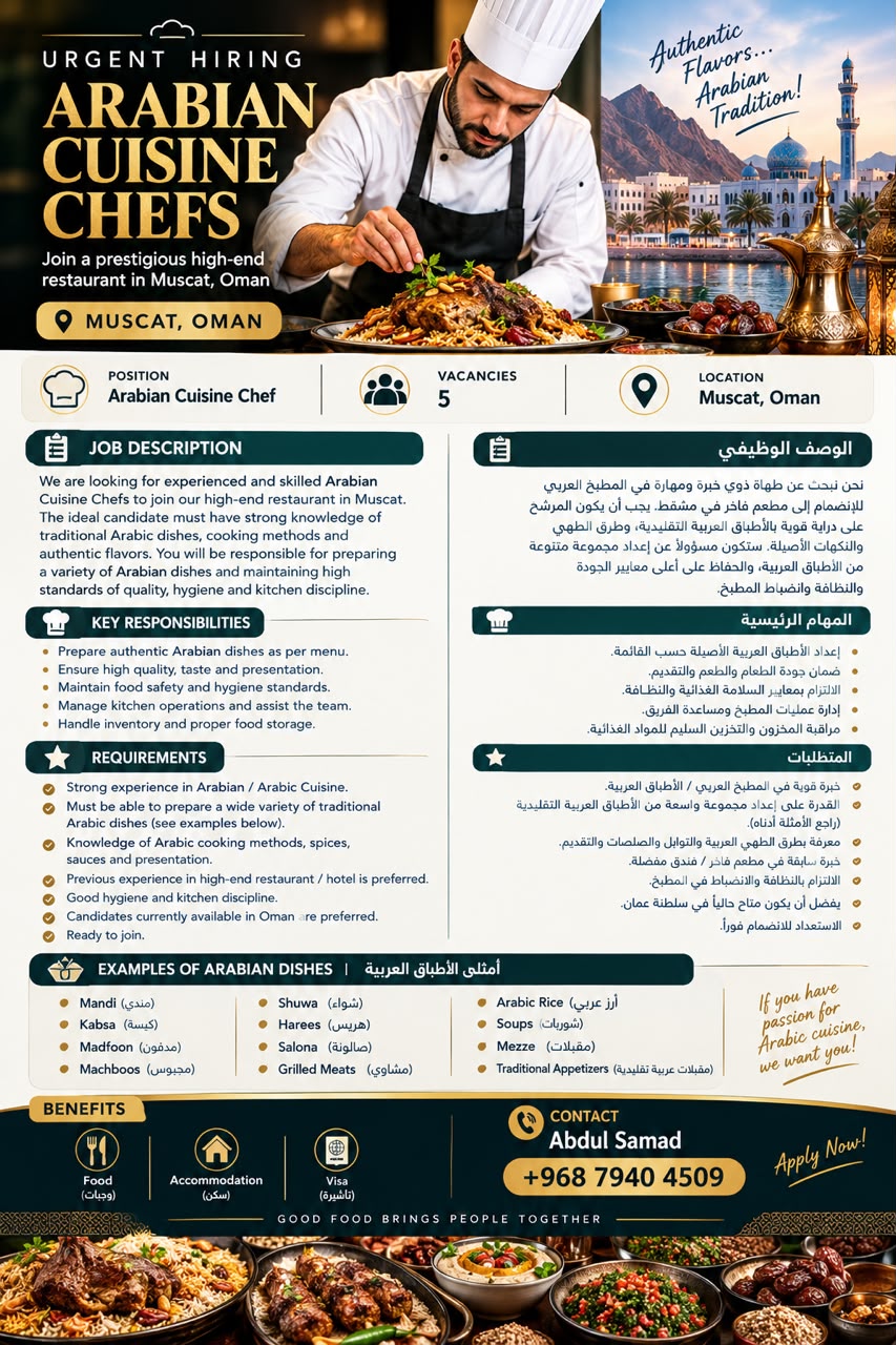 Chef required 