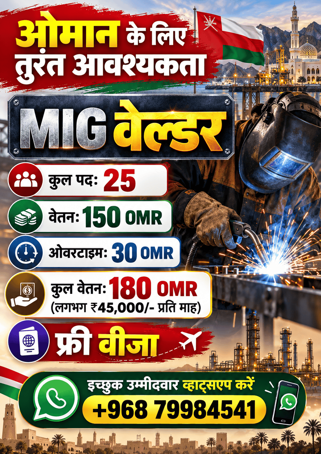 HIRING MIG WELDERS OMAN 